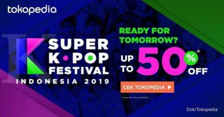 Diskon 50% Tiket Super K-Pop Festival Indonesia 2019 di Tokopedia