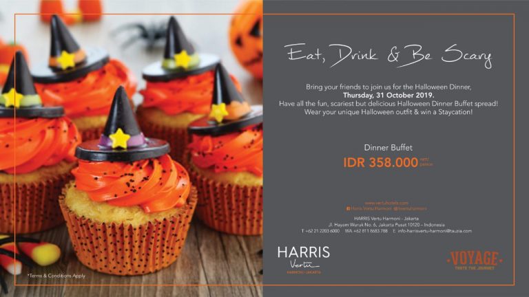 Makan Malam Nuansa Halloween di Voyage Restaurant