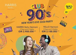 HARRIS Vertu Harmoni & Yello Hotel Harmoni Jakarta Hadirkan Konsep 90’s saat Pergantian Tahun Baru