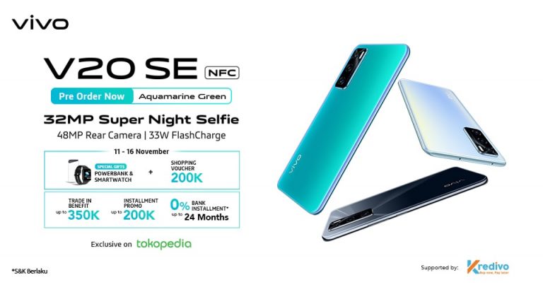 vivo V20 SE Aquamarine Green Sudah Dapat Dipesan